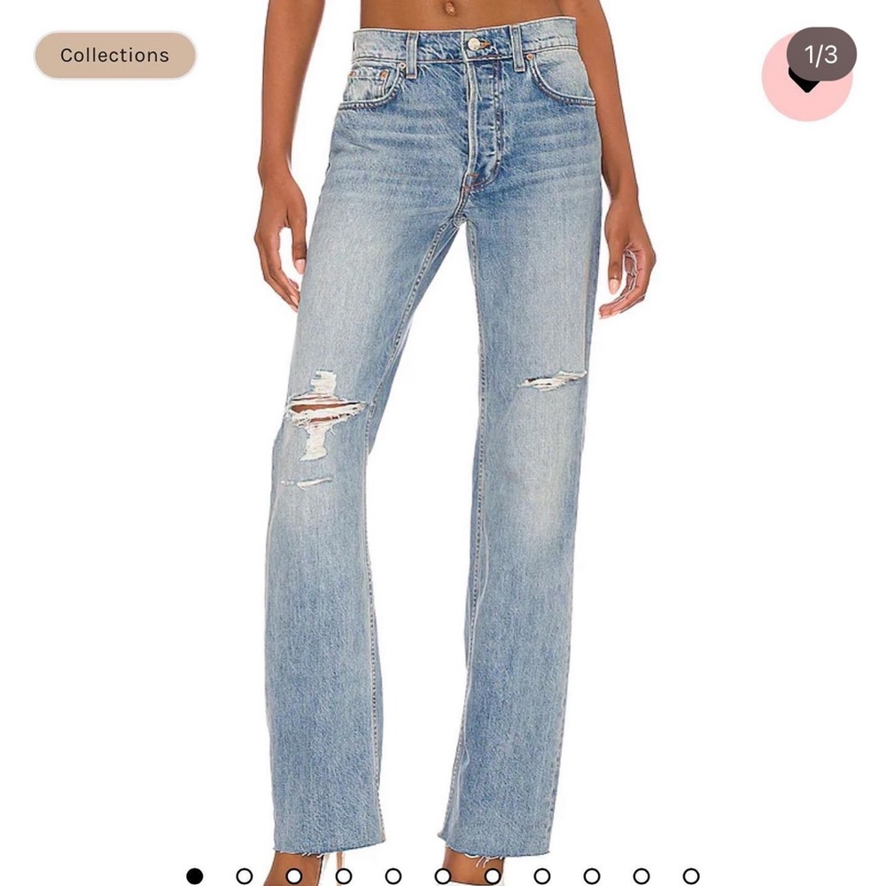 GRLFRND low-rise denim jeans